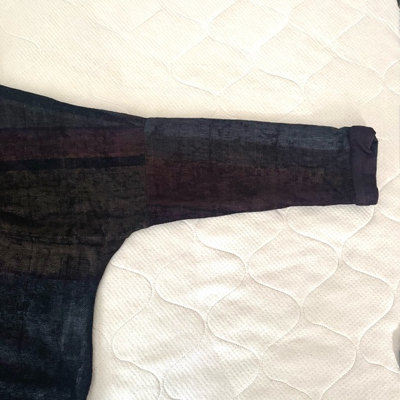 Marcia Hammond Art Handmade Chenille Multicolor Women's Flap Jacket - Picture 4 of 4